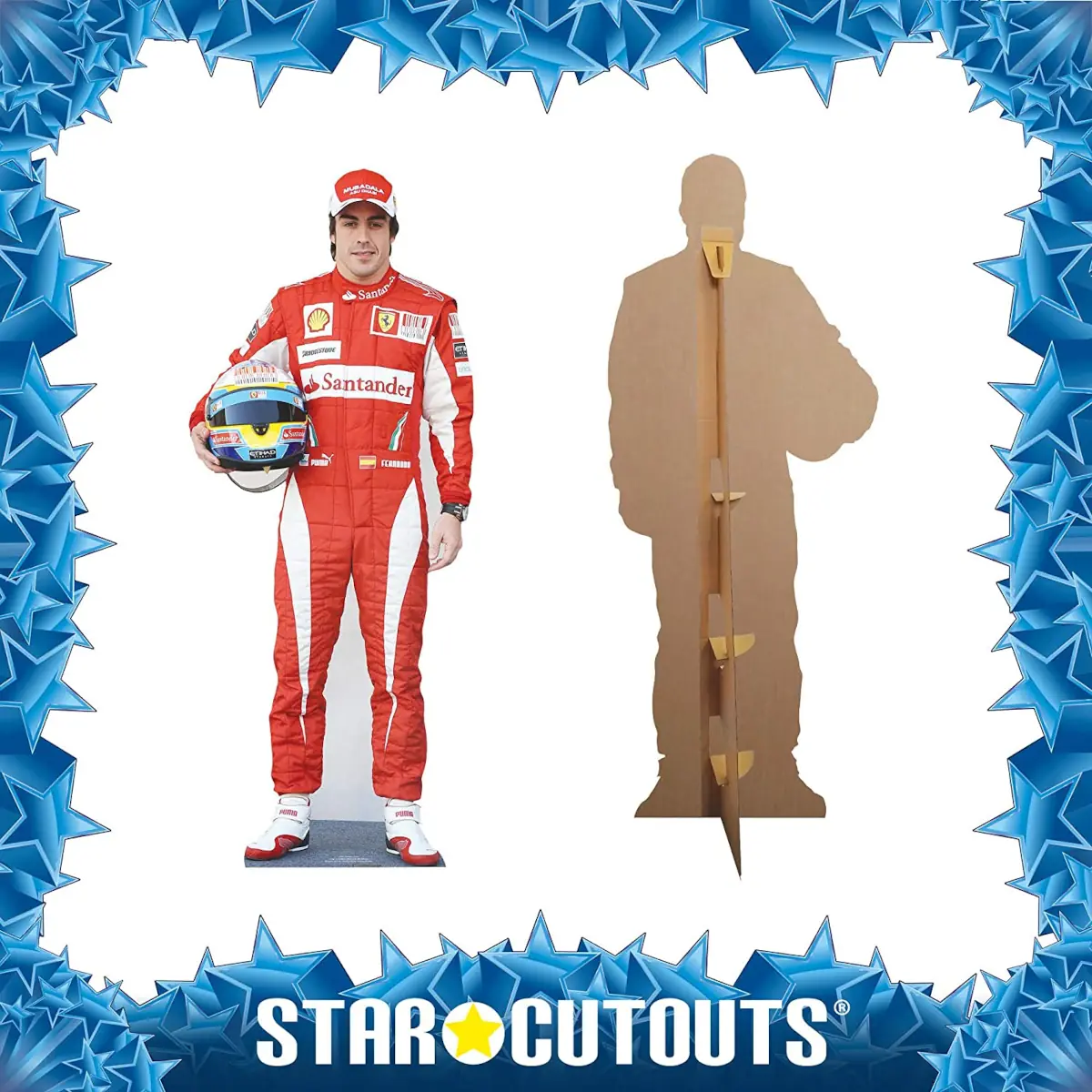Fernando Alonso (Spanish Racing Driver) Lifesize Cardboard Cutout / Standee  - Cutouts & Collectables