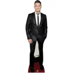 CS546 Michael Buble Black Suit Canadian Singer Lifesize Cardboard Cutout Standee