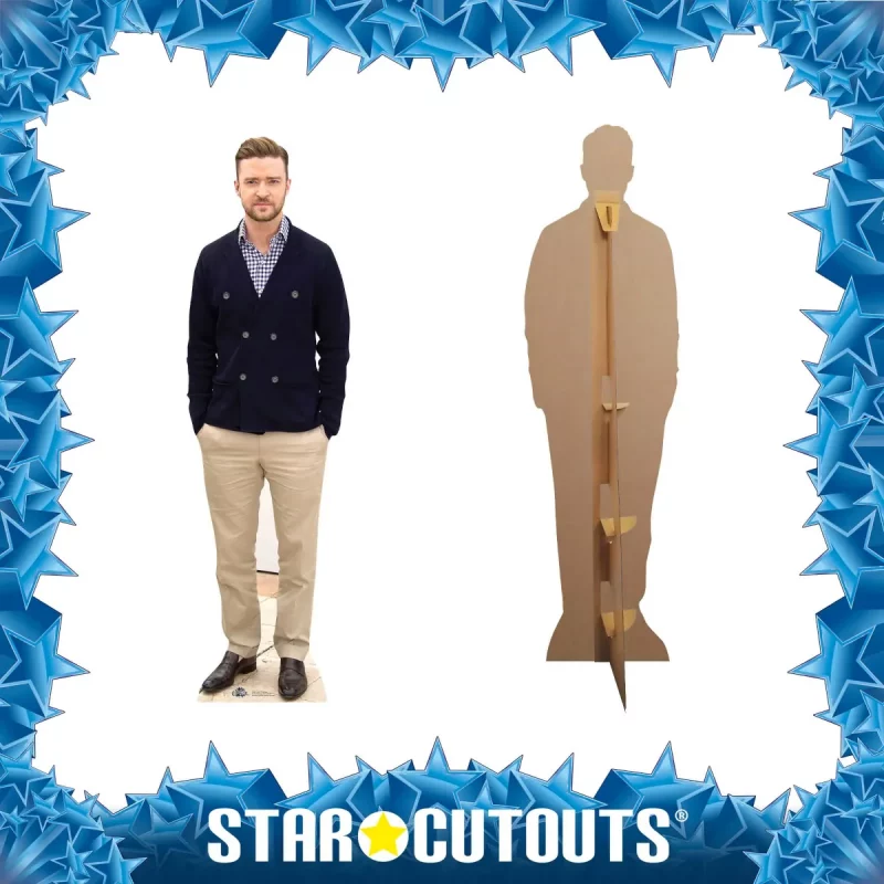 CS607 Justin Timberlake (American SingerSongwriter) Lifesize Cardboard Cutout Standee Frame