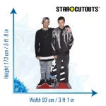 CS661 Twenty One Pilots (Musical Duo) Lifesize + Mini Cardboard Cutout Standee Size