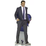 CS672 Rafael Nadal 'Grey Suit' (Spanish Tennis Player) Lifesize + Mini Cardboard Cutout Standee Front