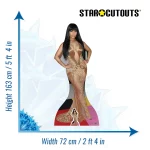 CS679 Nicki Minaj 'Gold Dress' (Trinidadian Rapper) Lifesize + Mini Cardboard Cutout Standee Size