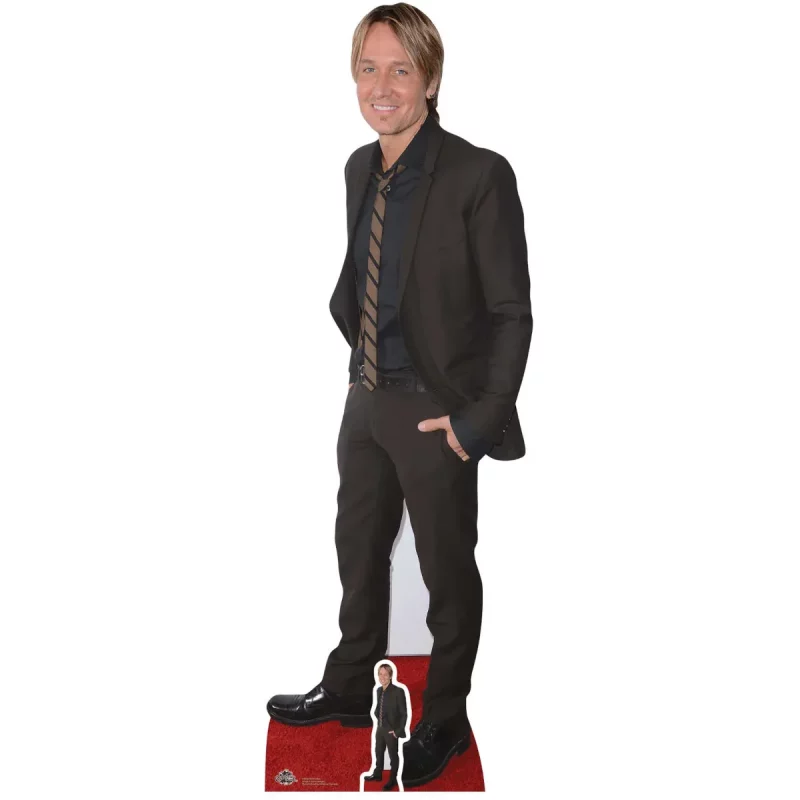 CS688 Keith Urban 'Red Carpet' (Australian American Singer) Lifesize + Mini Cardboard Cutout Standee Front
