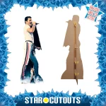 CS700 Freddie Mercury 'On Stage 1982' (British SingerSongwriter) Lifesize + Mini Cardboard Cutout Standee Frame