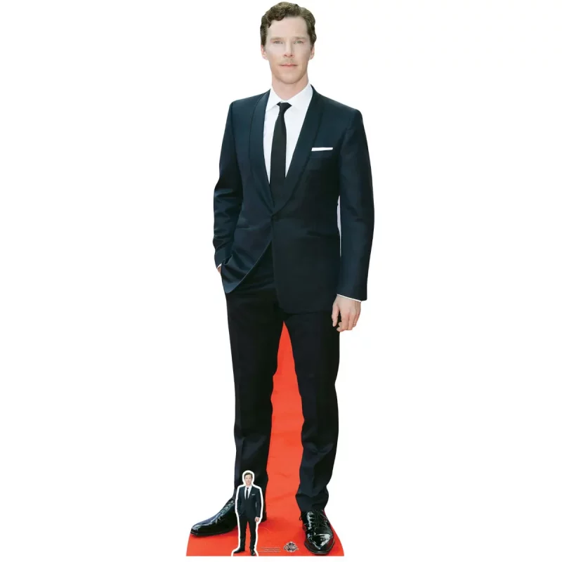 CS726 Benedict Cumberbatch 'Red Carpet' (English Actor) Lifesize + Mini Cardboard Cutout Standee Front