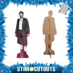 CS739 David Tennant 'Wearing Kilt' (Scottish Actor) Lifesize + Mini Cardboard Cutout Standee Frame