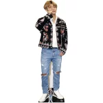 CS746 V Black Jacket BTS Bangtan Boys Lifesize Mini Cardboard Cutout Standee