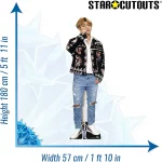 CS746 V Black Jacket BTS Bangtan Boys Lifesize Mini Cardboard Cutout Standee 2