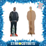 CS762 Omar Sy (French Actor) Lifesize + Mini Cardboard Cutout Standee Frame