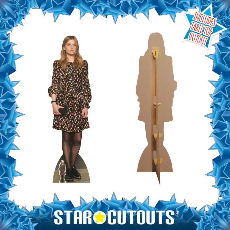 CS770 Clémence Poésy 'Flowery Dress' (French Actress) Lifesize + Mini Cardboard Cutout Standee Frame