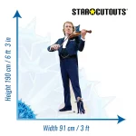CS772 Andre Rieu 'Playing Violin' (Dutch Violinist) Lifesize + Mini Cardboard Cutout Standee Size