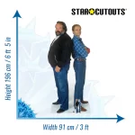 CS797 Bud Spencer & Terence Hill Lifesize + Mini Cardboard Cutout Standee Size