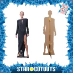 CS812 Celine Dion 'Black Dress' (Canadian Singer) Lifesize + Mini Cardboard Cutout Standee Frame