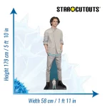 CS827 Timothée Chalamet (American Actor) Lifesize + Mini Cardboard Cutout Standee Size