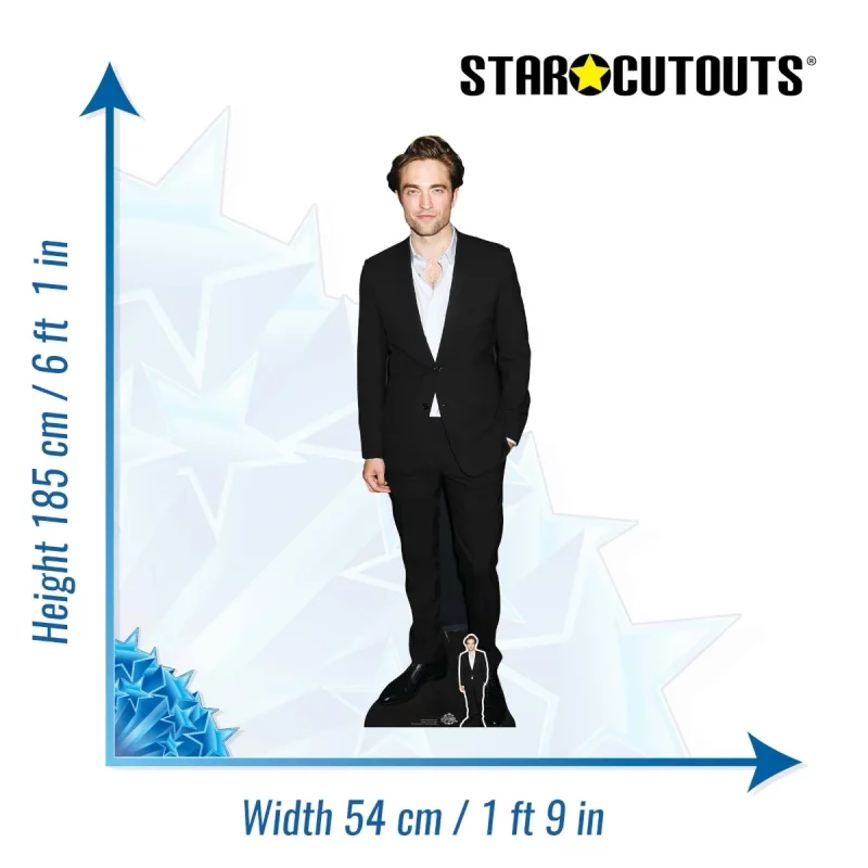 CS828 Robert Pattinson '2020' (English Actor) Lifesize + Mini Cardboard Cutout Standee Size