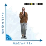 CS854 Jeff Goldblum 'Suede Jacket' (American Actor) Lifesize + Mini Cardboard Cutout Standee Size