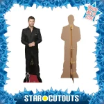 CS870 Chris Hemsworth 'Black Suit' (Australian Actor) Lifesize + Mini Cardboard Cutout Standee Frame