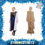 SC1197 Thirteenth Doctor 'Jodie Whittaker' (Doctor Who) Official Lifesize + Mini Cardboard Cutout Standee Frame