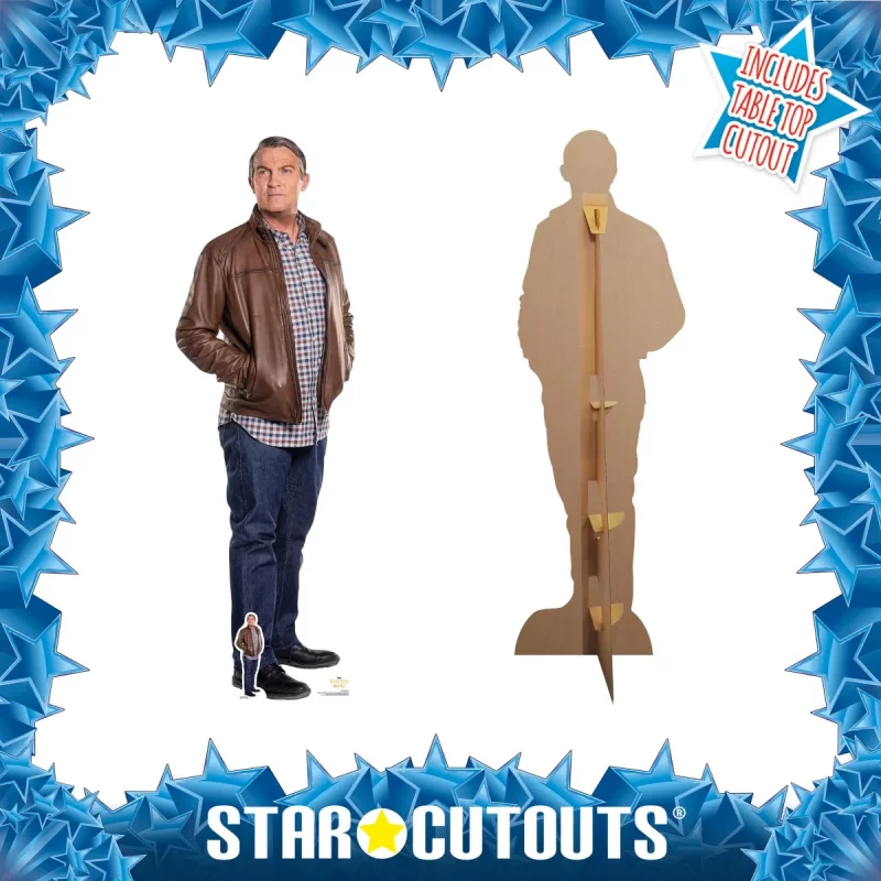 SC1200 Graham O'Brien 'Bradley Walsh' (Doctor Who) Official Lifesize + Mini Cardboard Cutout Standee Frame