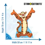 SC377 Tigger (Disney Winnie the Pooh) Official Mini Cardboard Cutout Standee Size
