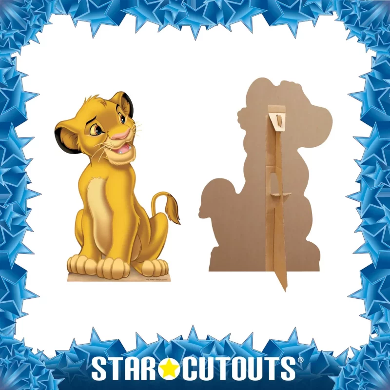 SC409 Simba (Disney Classics The Lion King) Official Mini Cardboard Cutout Standee Frame
