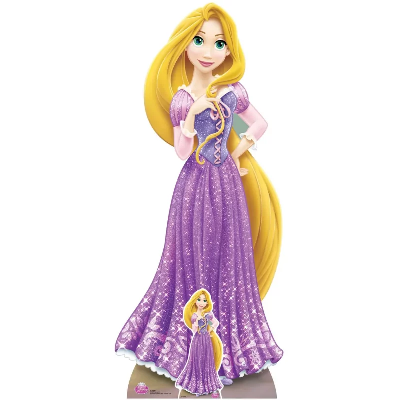 SC559 Rapunzel (Disney Princess) Official Lifesize + Mini Cardboard Cutout Standee Front