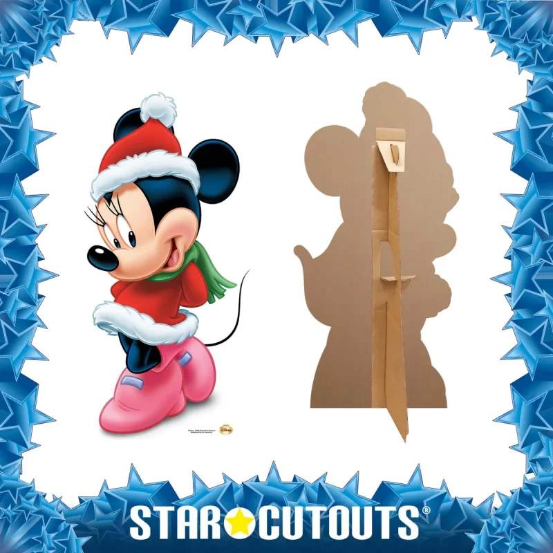 SC604 Minnie Mouse ‘Christmas Costume’ (Disney) Mini Cardboard Cutout Standee Frame
