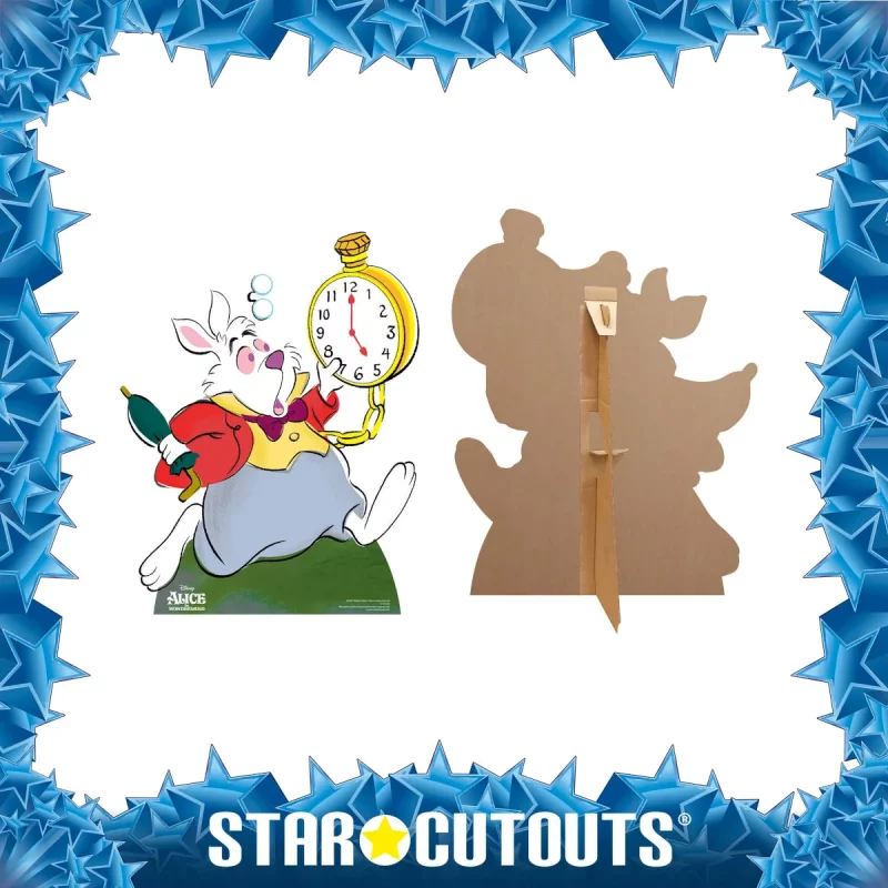SC857 White Rabbit (Disney Alice In Wonderland) Official Lifesize Cardboard Cutout Standee Frame