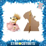 SC1038 Dave Minion Riding Pig (Despicable Me 3) Official Large + Mini Cardboard Cutout Standee Frame
