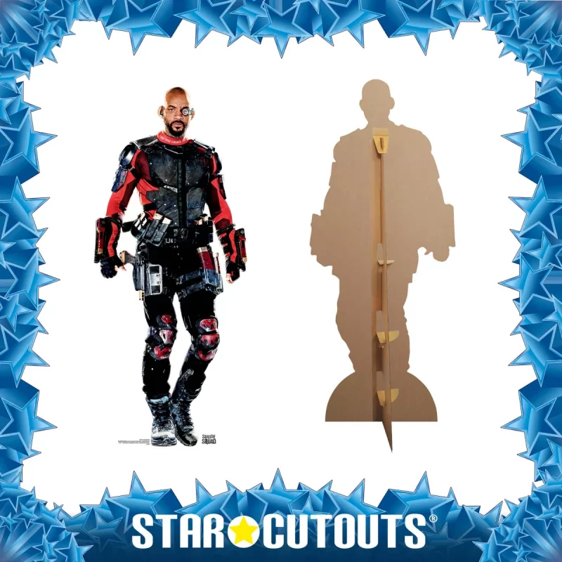 SC1215 Deadshot 'Will Smith' (Suicide Squad) Official Lifesize Cardboard Cutout Standee Frame