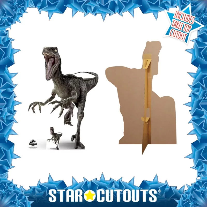 SC1280 Velociraptor Blue Dinosaur (Jurassic World) Official Large Cardboard Cutout Standee Frame