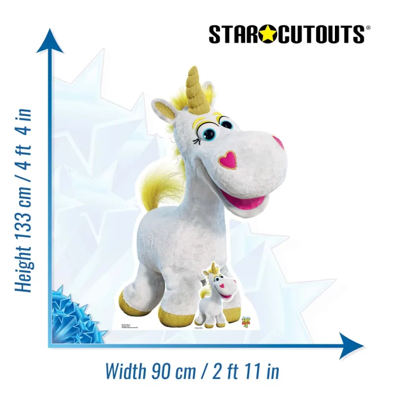 SC1367 Buttercup ‘Unicorn’ (Disney Toy Story 4) Official Large + Mini Cardboard Cutout Standee Size