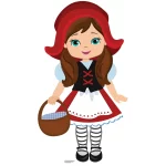 SC1579 Little Red Riding Hood Fairy Tales Large Cardboard Cutout Standee Front