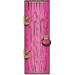 SC1638 Pink Fantasy Magical Fairy Single Door Large Cardboard Cutout Standee Front