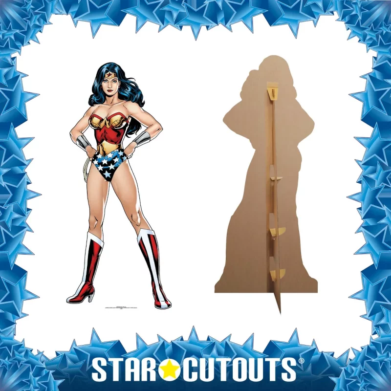 SC845 Wonder Woman 'Justice League' (DC Comics) Official Lifesize Cardboard Cutout Standee Frame