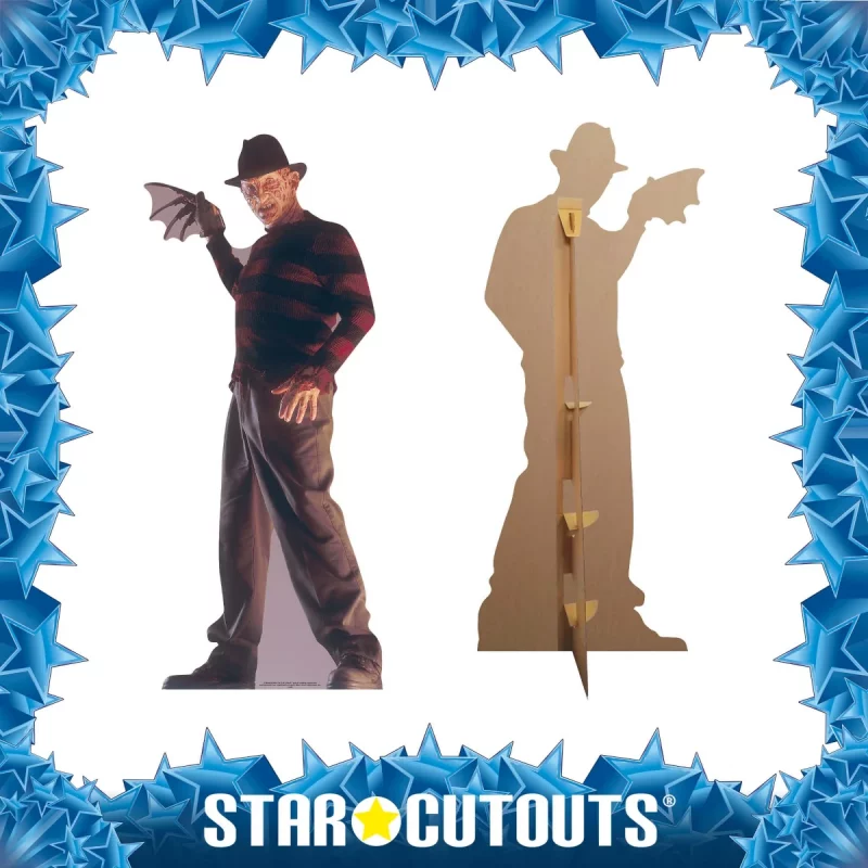 SC887 Freddy Krueger (A Nightmare On Elm Street) Official Lifesize Cardboard Cutout Standee Frame