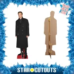CS967 Robert Pattinson 'Long Black Coat' (English Actor) Lifesize + Mini Cardboard Cutout Frame