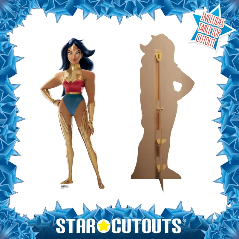 SC4072 Wonder Woman (DC League of Super Pets) Official Lifesize + Mini Cardboard Cutout Standee Frame