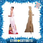 CS1020 Millie Bobby Brown 'Pink Dress' (British Actress) Lifesize + Mini Cardboard Cutout Standee Frame