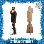 SC4116 Agent Smith 'Hugo Weaving' (The Matrix Reloaded) Lifesize + Mini Cardboard Cutout Standee Frame
