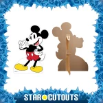 SC4153 Mickey Mouse 'Big Smile Retro' (Disney) Lifesize Cardboard Cutout Standee Frame