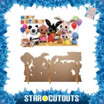 SC4117 Bing Birthday Party Group Official Large + Mini Cardboard Cutout Standee Frame