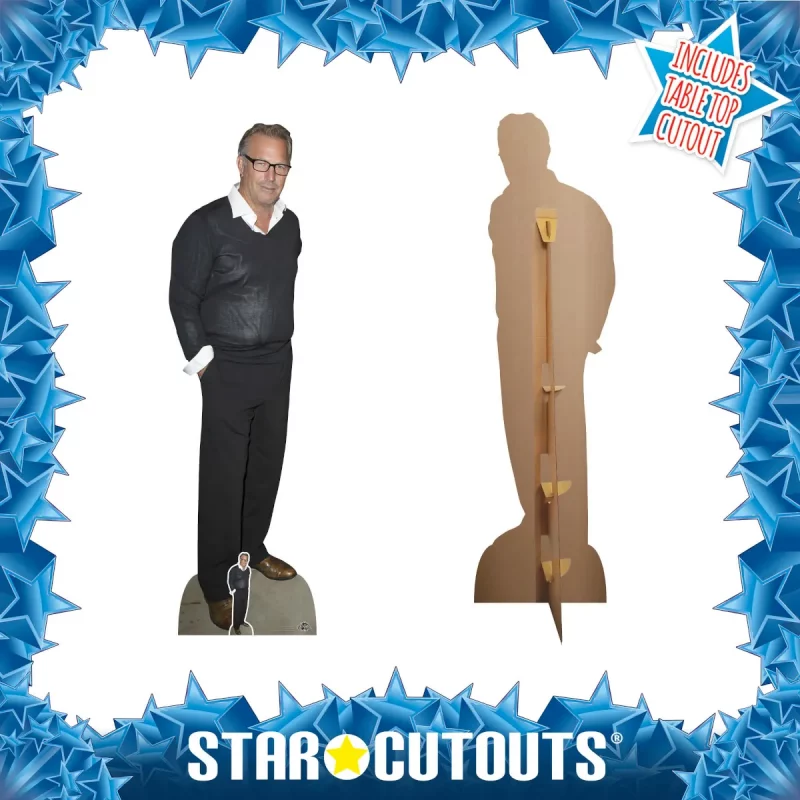 CS1052 Kevin Costner (American Actor) Lifesize + Mini Cardboard Cutout Standee Frame