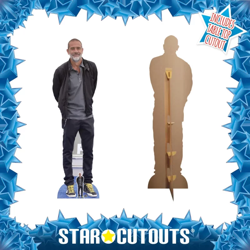 CS1058 Jeffrey Dean Morgan 'Casual' (American Actor) Lifesize + Mini Cardboard Cutout Standee Frame