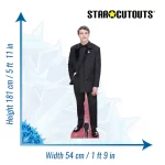 CS1074 Paul Mescal 'Black Suit' (Irish Actor) Lifesize + Mini Cardboard Cutout Standee Size