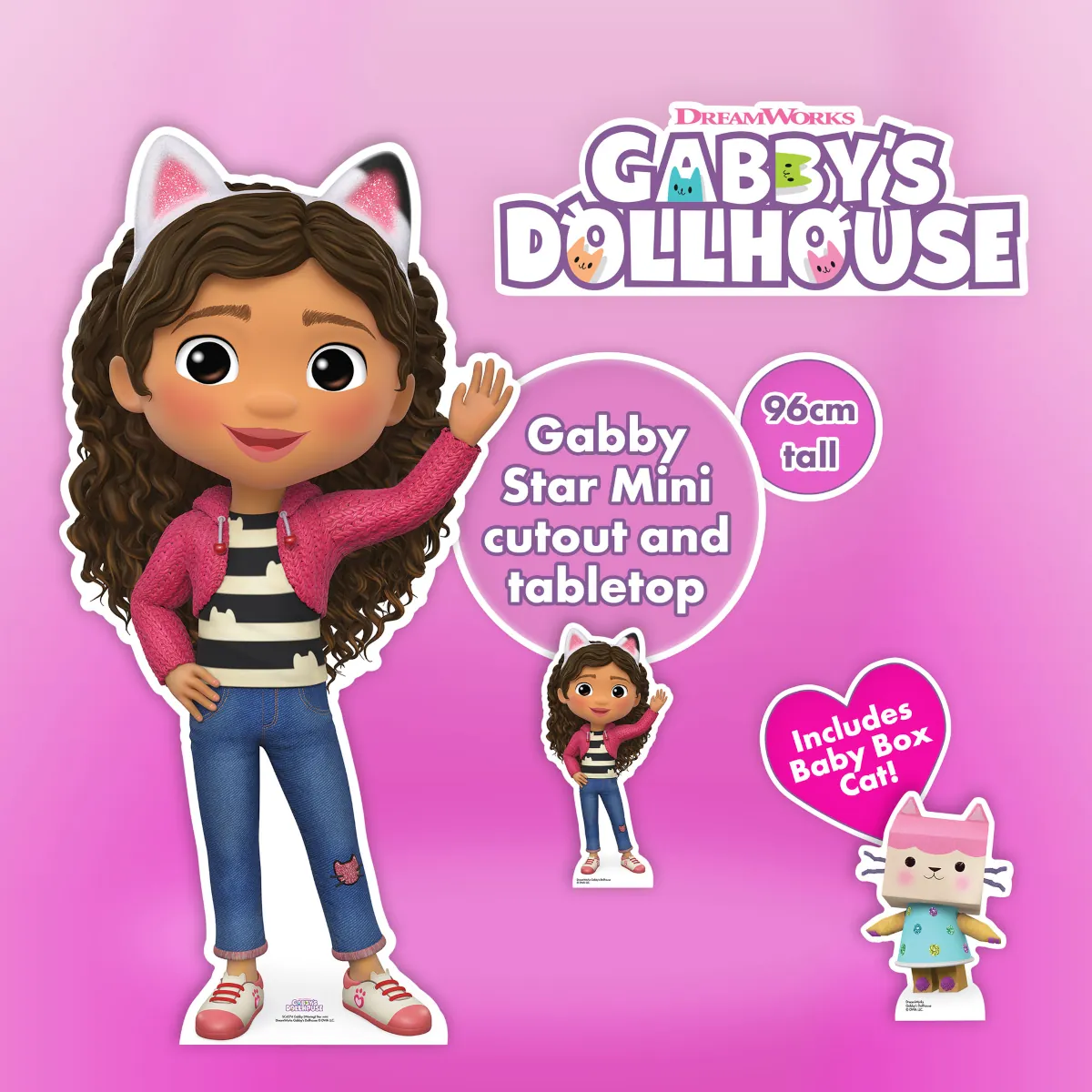 Life-size Cardboard Cutout of Gabby's Dollhouse Set of 5