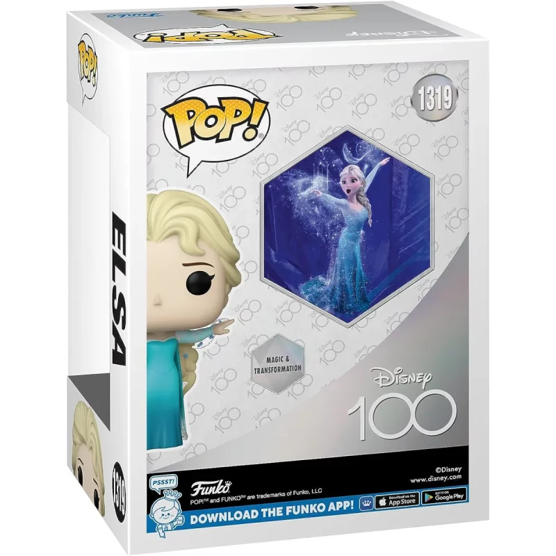 Funko Pop Disney 100th Anniversary Elsa Collectable Vinyl Figure Back