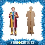 SC4647 The Sixth Doctor 'Colin Baker' (Doctor Who) Official Lifesize + Mini Cardboard Cutout Standee Frame