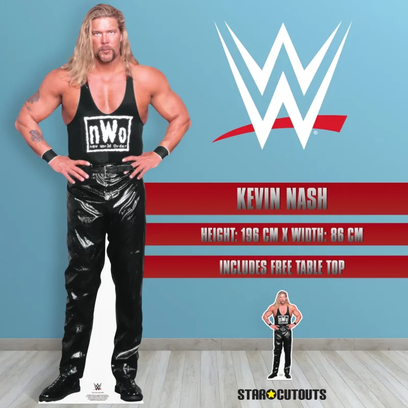 SC4413 Kevin Nash (WWE) Official Lifesize + Mini Cardboard Cutout Standee Room
