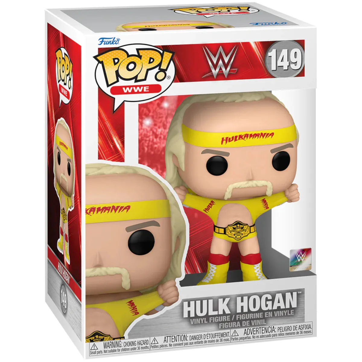 FK75780 Funko Pop! WWE - Hulk Hogan (Hulkmania) Collectable Vinyl Figure Box Front